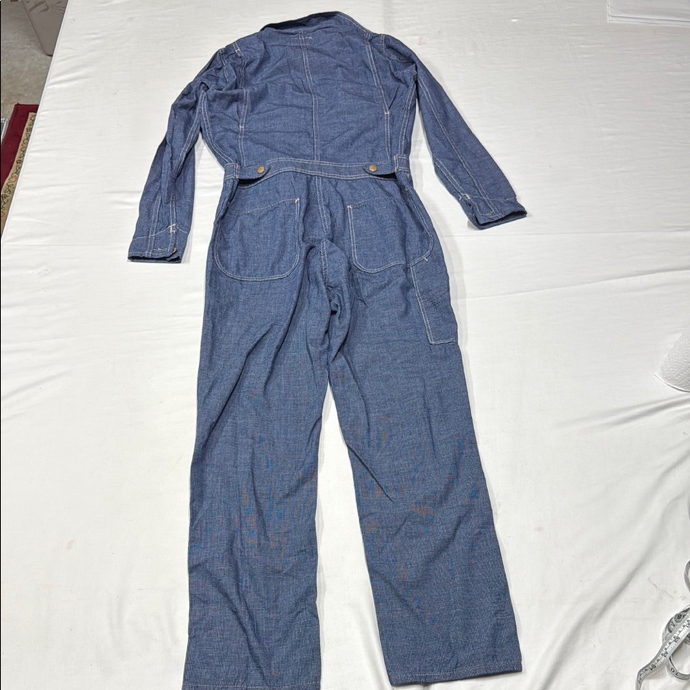 Ralph Lauren Double RL Blue Workwear Jumpsuit/overall 100% cotton made in Tunis - Picture 11 of 16